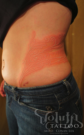 Tattoos - Conan Lea - White Ink Tattoo